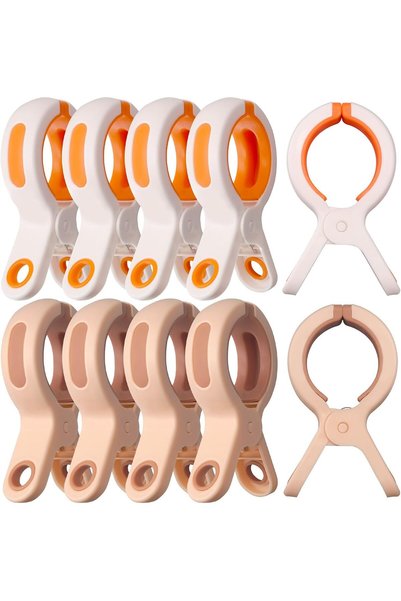 Generic Beach Towel Clips for Beach Chair 10 Packs Towel Clips for Chairs Cru...