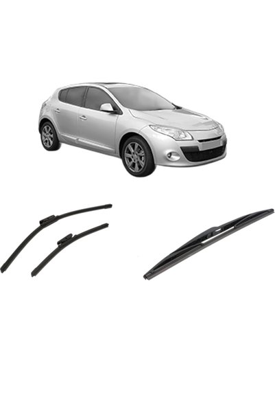 Bosch Set de 3 ștergătoare de parbriz RENAULT MEGANE III Hatchback Van 2008-2...
