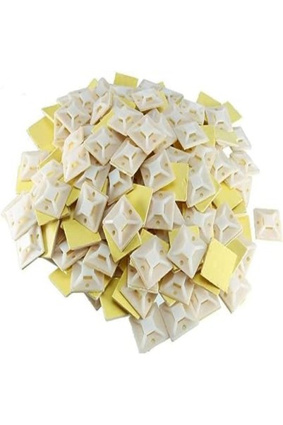 Generic قواعد ربط الكابلات الاحترافية ذات اللصق الفائق الجودة باللون الأبيض. ...