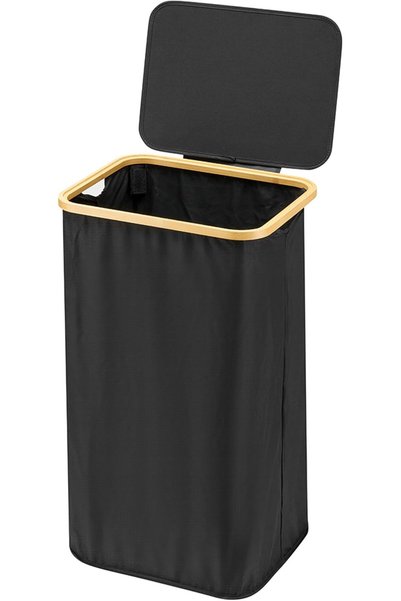 Lawazim Folding Clothes Basket Organizer with Removable Inner Bag -40x33x73cm...