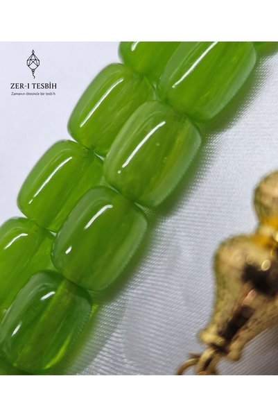 Zer-i Tesbih Tasarım Püsküllü Kanayan Bağa Sıkma Kehribar Tesbih