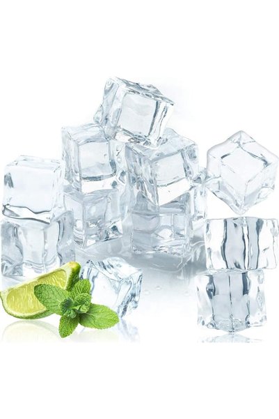 KASTWAVE 100 Pcs 20MM Reusable Plastic Ice Cubes,Clear Acrylic Fake Ice Cubes...