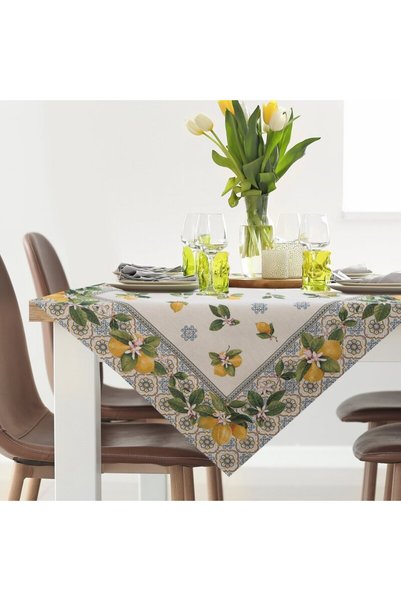 Eurofirany Fata de masa decorativa, Eurofirany, Cho 009, goblen, si galben, m...