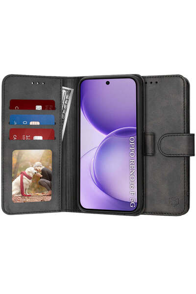 Techsuit Ημερολόγιο - Oppo Reno16 F / Reno16 FS - Μαύρο