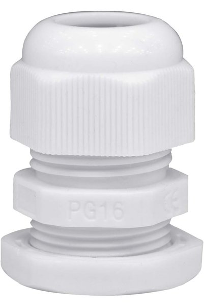 Generic وصلات كابلات PG 16 - 20 قطعة من البلاستيك الأبيض المقاوم للماء لتوصيل...