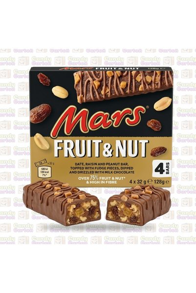 Mars مارس لوح بار فواكه ومكسرات فواكة تمر وزبيب ومكسرات مغطى بالشوكولاتة مغطا...