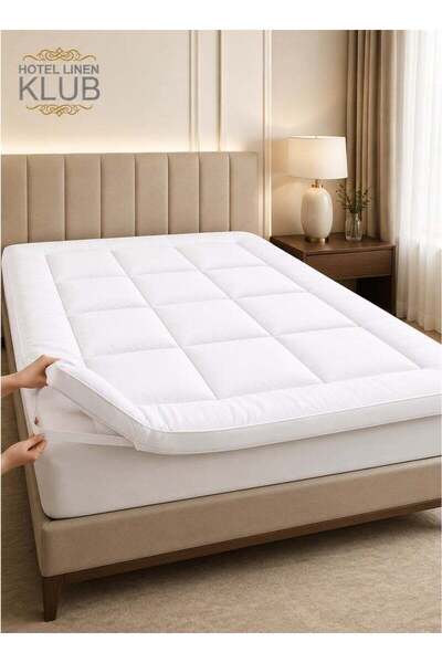 Generic Hotel Linen Klub Single Mattress Topper- 100x200+5cm -600GSM Extra Th...