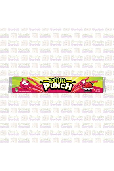 SOUR حلوي قوس قزح بنكهة الفراولة 57 جرام Punch