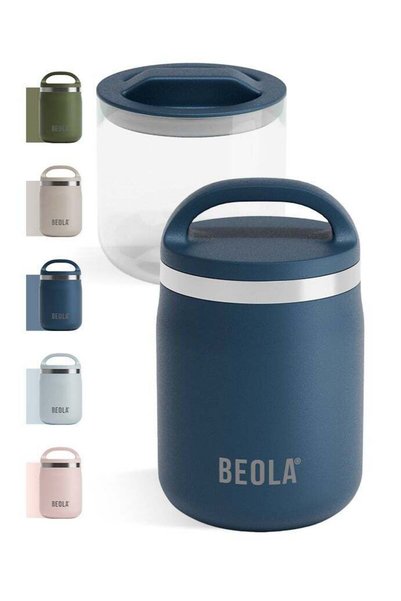 Generic BEOLA 600ml Food Jar Lunch Box Food Thermos Stainless Steel Double Wa...