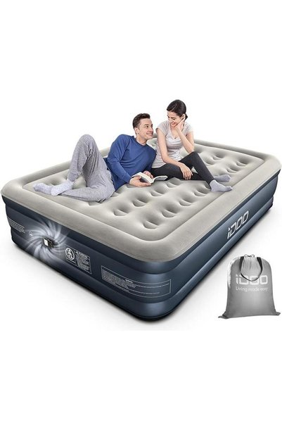 Generic iDOO Air Bed Inflatable Double Mattress with Built-in Electric Pump, ...