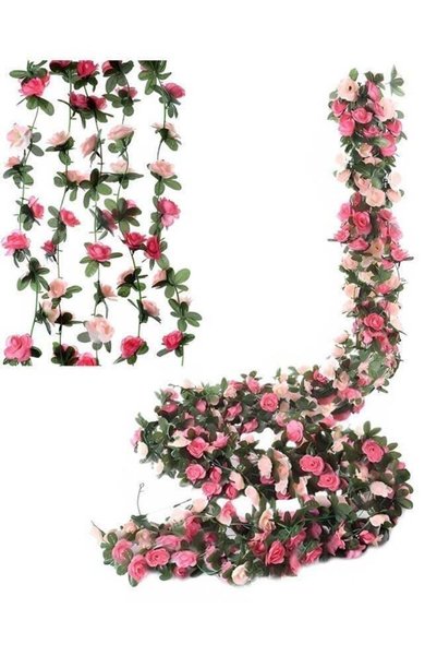 Generic Beauenty Artificial Rose Vine Party Decoration,Artificial Garland Hom...