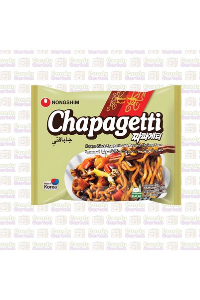 nongshim شاباجيتي معكرونة سوداء كورية مع صلصة تشاجانغ نونغشيم 140 جرام مستورد...