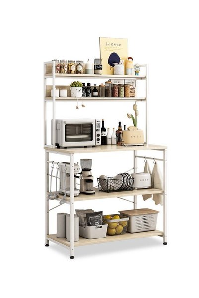 Generic Visionnaire 5-Tier Kitchen Storage Shelf with Heavy-Duty Metal Frame ...