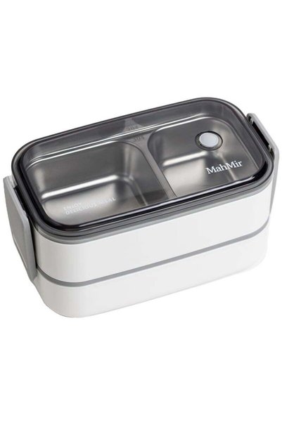 Generic MahMir Stainless Steel Lunch Box - Insulated Bento Box Multifunctiona...