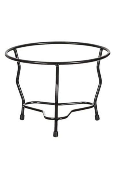 UNIC Suport metalic de podea pentru ghiveci, negru, 26x20cm