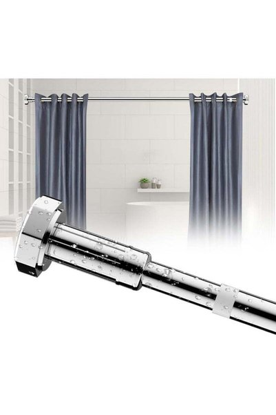 Generic GUDOO Shower Curtain Rod Adjustable Telescopic Curtain Rod Extendable...
