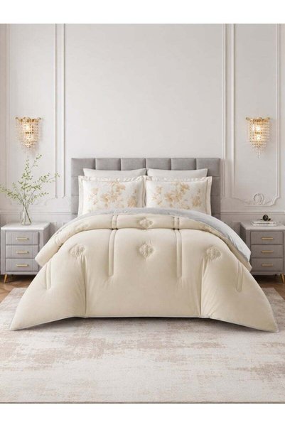 Generic Donetella Bedding Comforter Set, King Size 240x260 cm - 6-Pcs Digital...