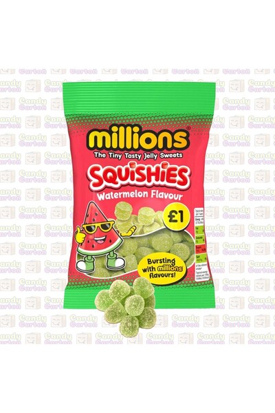 MILLIONS مليونز حلوى جيلي بنكهة البطيخ 100 جرام مستورد بريطانيا Squishies Wat...