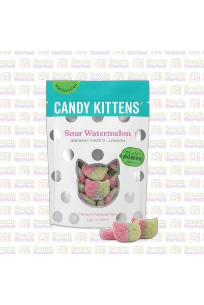 Candy كاندي كيتنز حلوى جلي بطيخ حامض طبيعية 54 جرام مستورد من بريطانيا