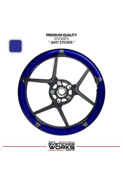 ARONA Taycan Style 17 Inch Motorcycle Wheel Sticker Set – Compatible with Nak...
