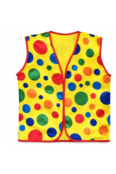 Bibilel Vesta de clovn pentru carnaval, 62 x 44 cm, Multicolor