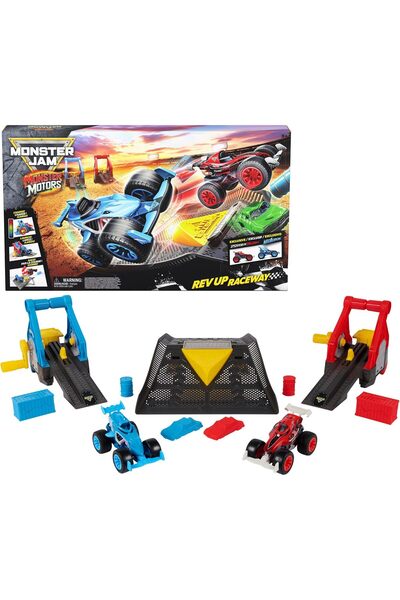 Monster Jam Monster Motors Rev Up Raceway Playset