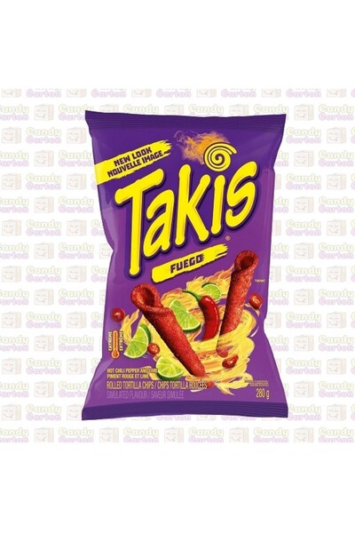 Takis شيبس تاكيس فويجو بنكهة الفلفل الحار والليمون عائلي 200جم -