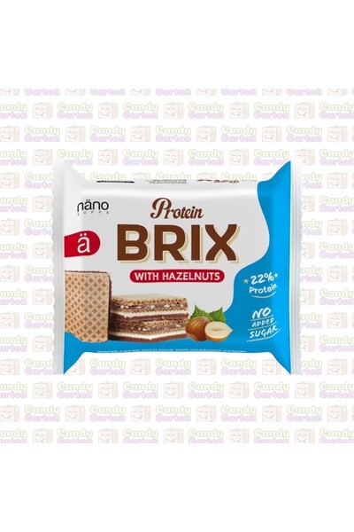Nano نانو ويفر بروتين بريكس بالبندق 25 جرام مستورد المانيا BRIX with Hazelnut...