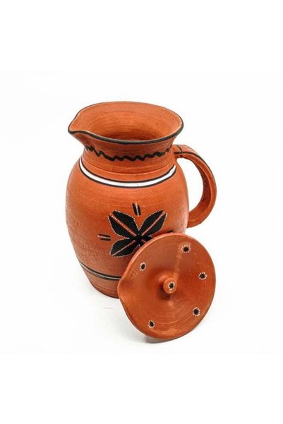 Generic ARK Dhaaro Vibes Earthen Classic Clay Jug | Handcrafted Terracotta Wa...