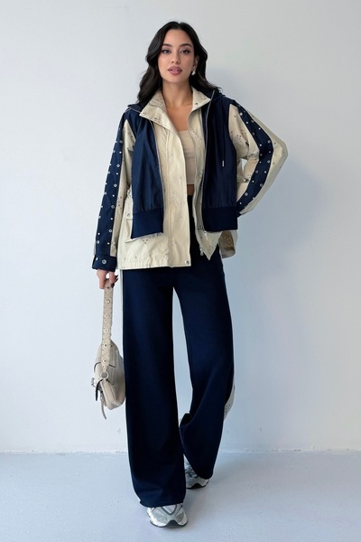 BEJNA Women's Bird's Eye Detailed Brode Pattern Set
