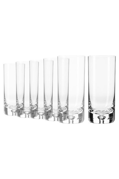Krosno Σετ 6 ποτηριών long drink από κρυστάλλινο γυαλί, 300 ml,  "Legend "