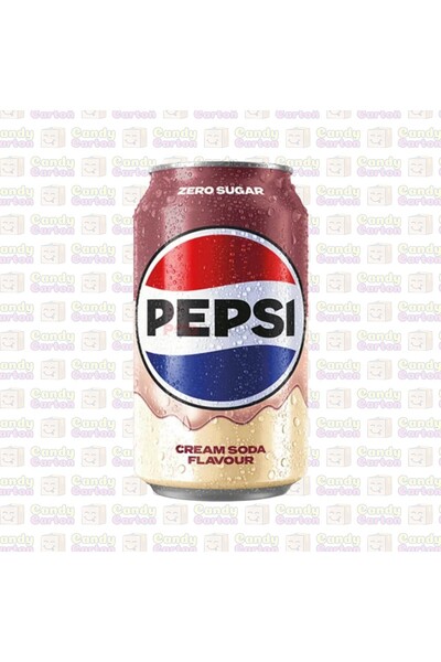 Pepsi بيبسي زيرو سكر بنكهة كريم صودا 330 مل مستورد بريطانيا Zero Sugar