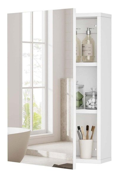 Generic WALALLA Medicine Cabinet with Mirror, Wall-Mounted Bathroom Mirror wi...