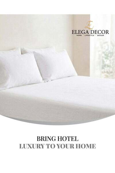Generic Elega Decor 210TC Cotton Satin Double Solid Bed Sheet Set 3PC | Soft ...