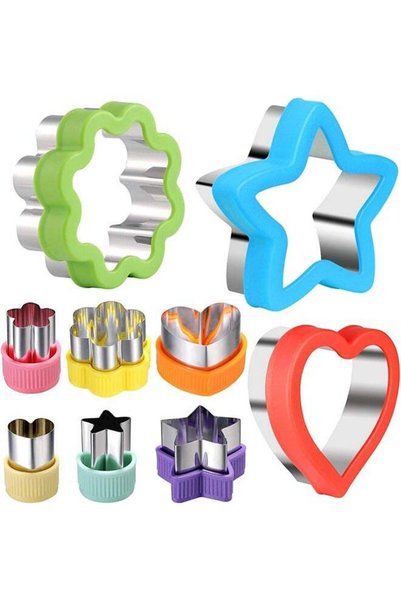 Generic Farahom Cookie Cutter Set, 9 Pcs Stainless Steel Cookie Molds for Cak...