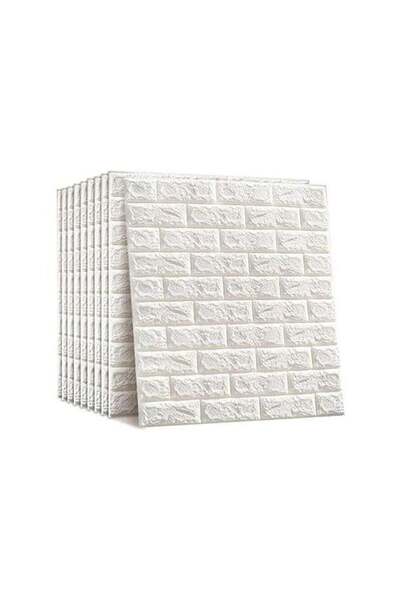 Generic BLOOMING TIME 10 PCS Self- Adhesive 3D Wallpaper, DIY Waterproof Whit...