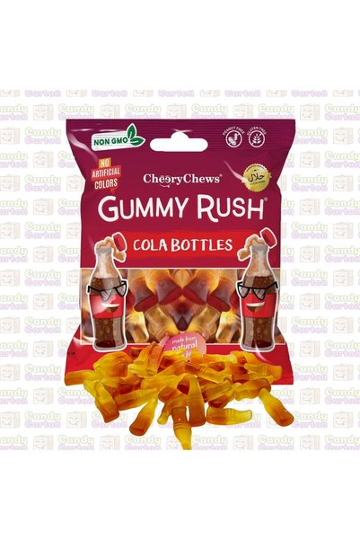 GUMMY RUSH جيمي راش بنكهة الكوكاكولا 90جرام مستورد تركيا Cola Bottles 90g