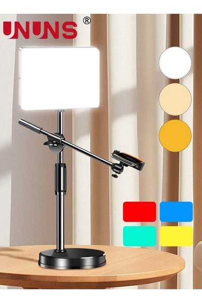 Generic UNUNS Photography Light With Stand,6" Tiktok Light With Shooting Arm ...