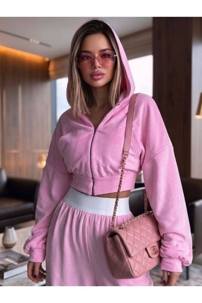 Fashiontayt İPEK KADİFE ALT ÜST TAKIM