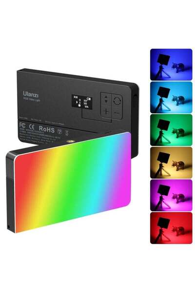 Generic ULANZI LT002 RGB Video Light, Portable LED Camera Light Panel 0-360 F...