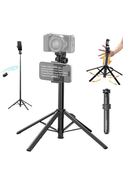 Generic ULANZI SK32 Selfie Stick Tripod, One-Click Open & Lift-Close Phone Ho...
