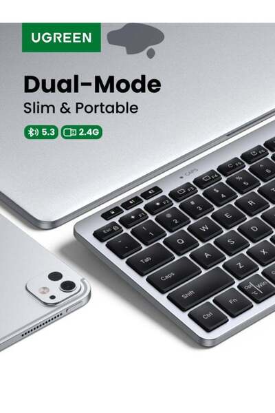 Generic Ugreen Wireless Keyboard with English & Arabic Layout, Bluetooth & 2....