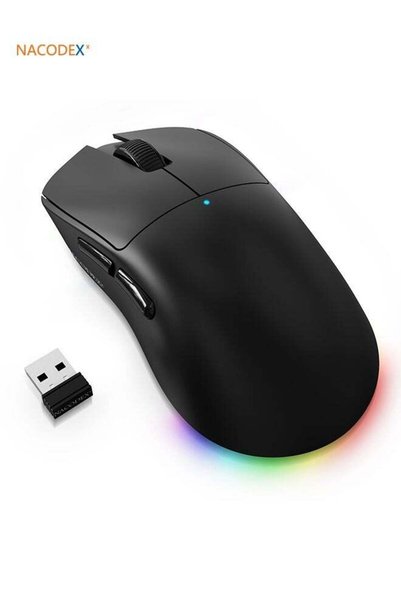 Generic Nacodex NJ08 Right-Handed Wireless Gaming Mouse with RGB Ambient Ligh...
