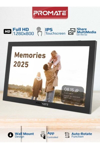 Generic PROMATE Full HD Digital Photo Frame With 10.1" Touch Screen, Wireless...