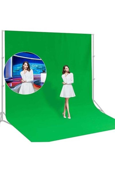 Generic Arabest 10 Ft x 20 Ft Photography Backdrop Green Screen, Green Backgr...
