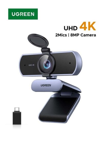 Generic Ugreen 4K Webcam with Microphone, Auto-Focus, USB Webcam for PC, Buil...