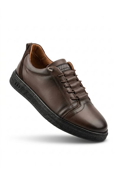 Elit Berlanty 8300 Brown Genuine Leather Orthopedic Non-Slip Sole Winter Men'...