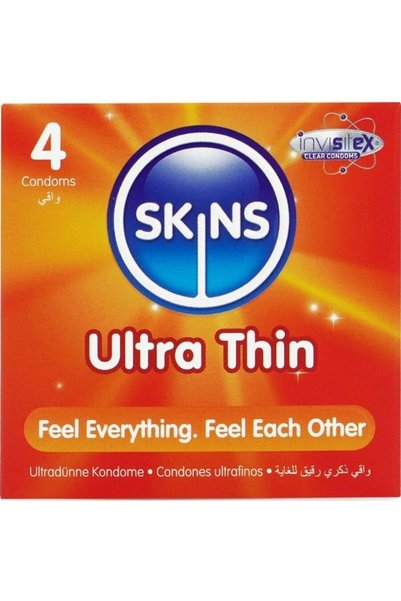 Skins -Premium Ultra Thin Condoms Pack of 4