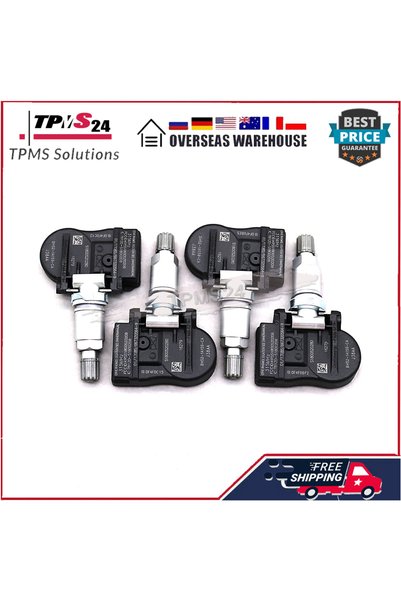 Choice 4 قطع (4PCS) لجهاز استشعار ضغط الإطارات TPMS لسيارات جاكوار F-TYPE وXJ...