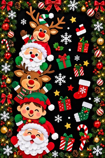 PROMISEBACKDROP2 С коледна тематика, Добре дошъл Нова година, Честита Нова го...